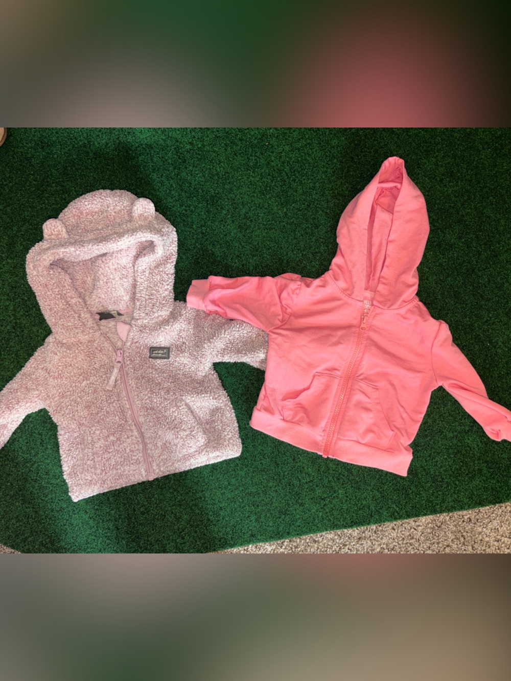 Eddie Bauer Pink Sherpa Jacket & Coral Pink Hoodie - Kids